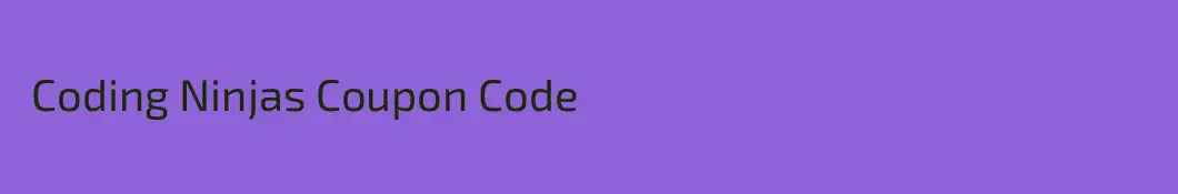  Coding Ninjas Coupon Code